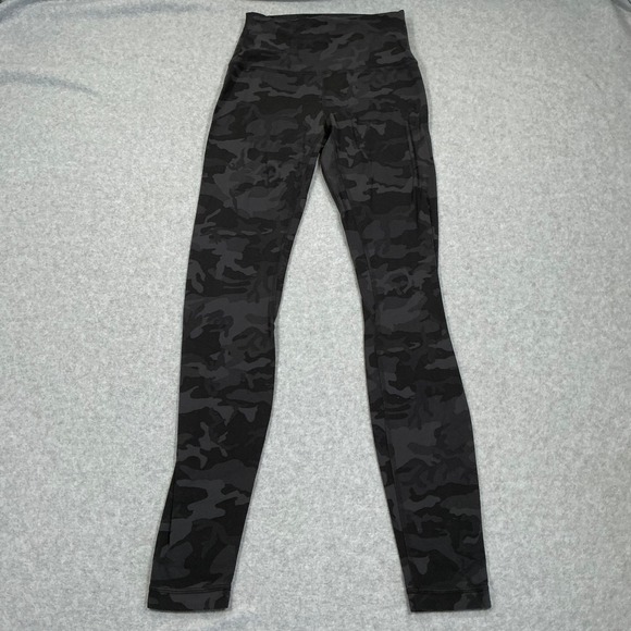 Lululemon Pants - Lululemon Align High-Rise Pant 28 Heritage 365 Camo Deep Coal Multi Size 4
